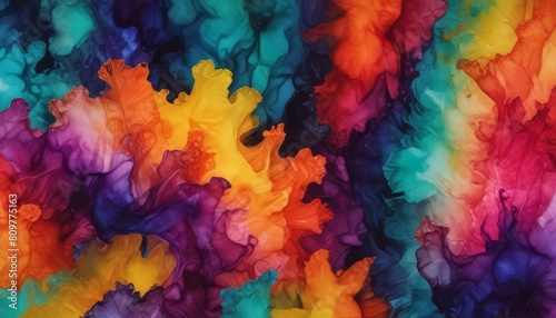 colorful alcohol ink abstract background © SANTANU PATRA
