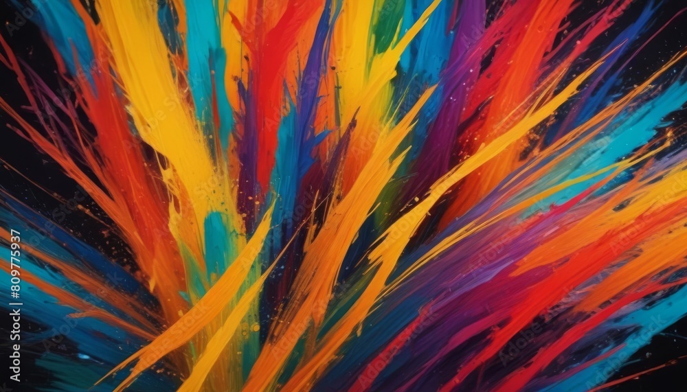 Obraz premium Colourful abstract brush stroke background