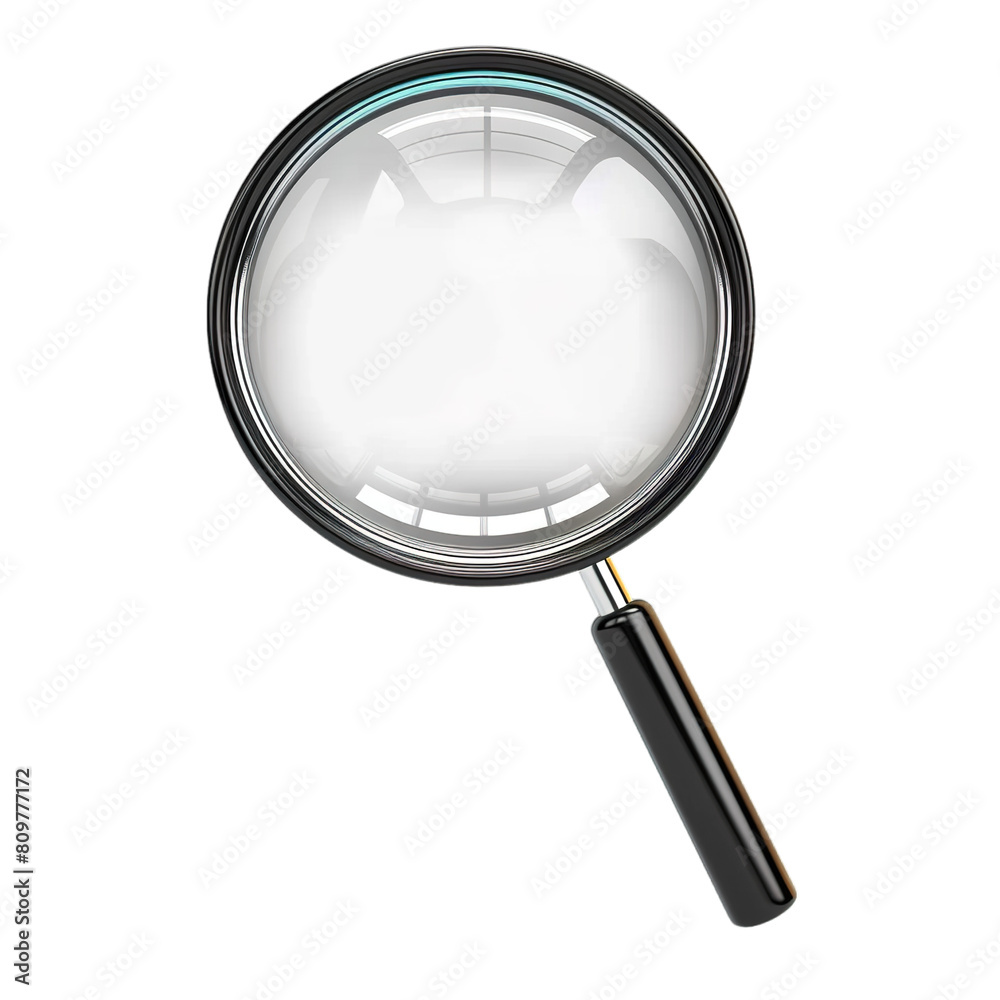 magnifying glass isolated on white