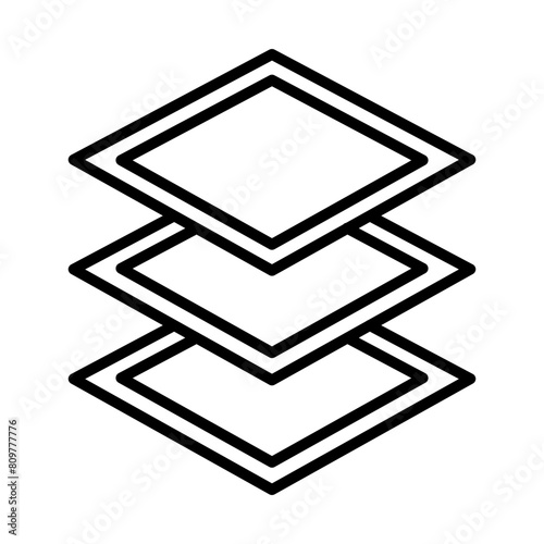 Layers line icon