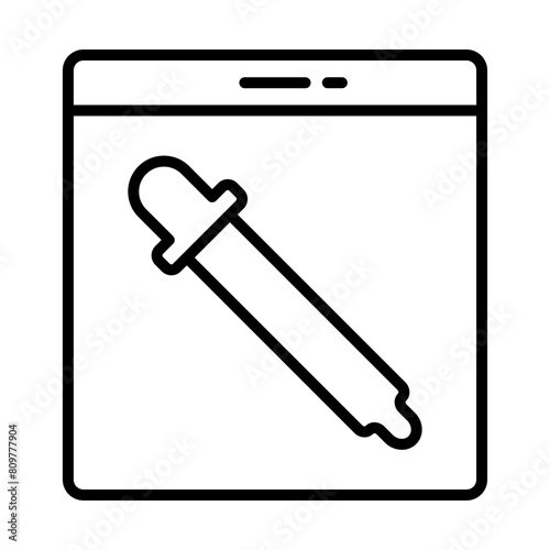 Dropper line icon