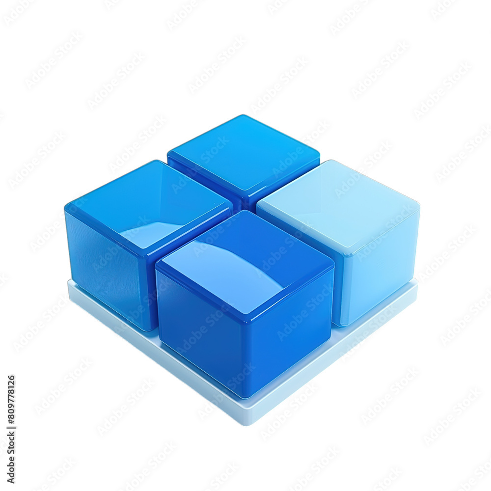 Fototapeta premium blue gift box