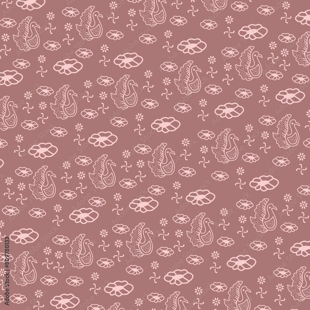 Indonesian Traditional Batik Pattern Vector Indonesian Traditional Batik Pattern Vector