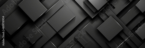 3d black diamond pattern abstract wallpaper on dark background, Digital black textured graphics poster background.black circle geometric pattern 