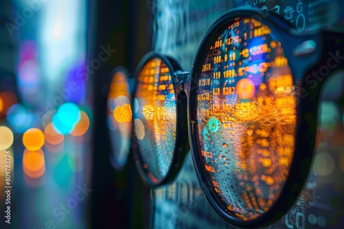  analysis of stock market data in monitoring room according to data presented in chart, Forex trading chart, online stock exchange trading, financial investment