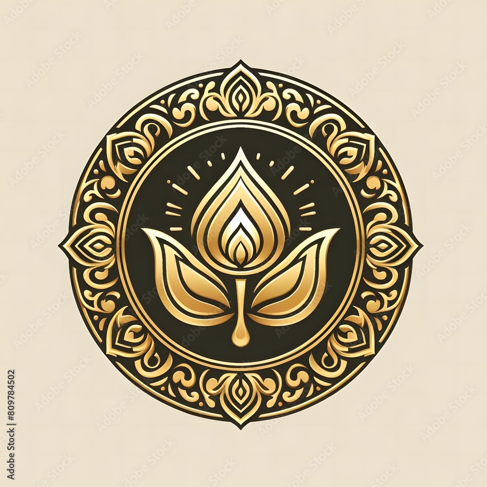 AI Generate of Luxury Premium Symbol Vector of Vesak Day with Lantern, Candle Light, Lotus AI Generate of Luxury Premium Symbol Vector of Vesak Day with Lantern, Candle Light, Lotus