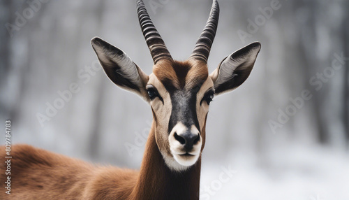 portrait of wild antelope at wild life
 photo