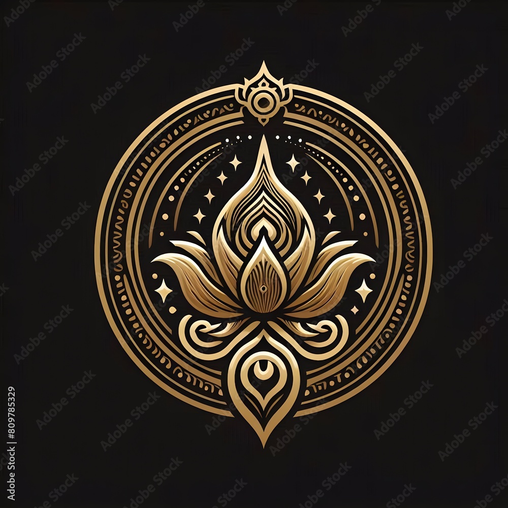 AI Generate of Luxury Premium Symbol Vector of Vesak Day with Lantern, Candle Light, Lotus AI Generate of Luxury Premium Symbol Vector of Vesak Day with Lantern, Candle Light, Lotus