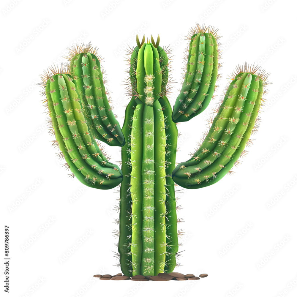 cactus isolated on white