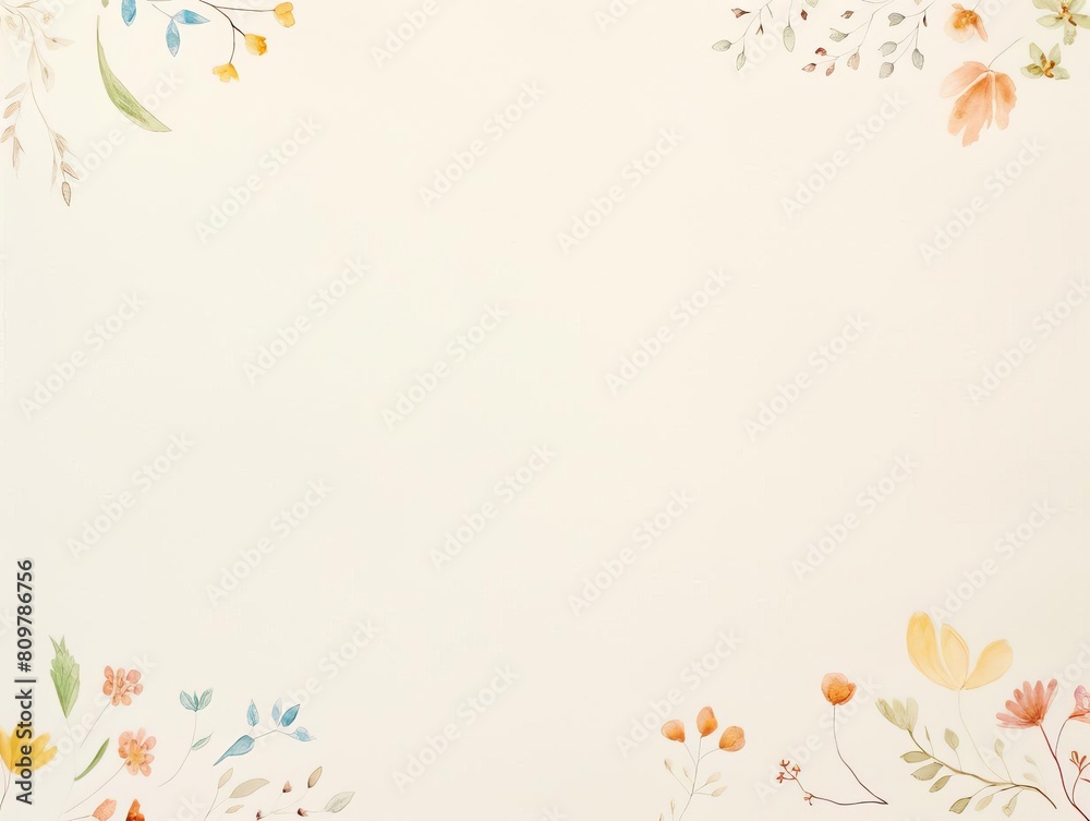 Obraz premium handmade paper with dried flowers embedded