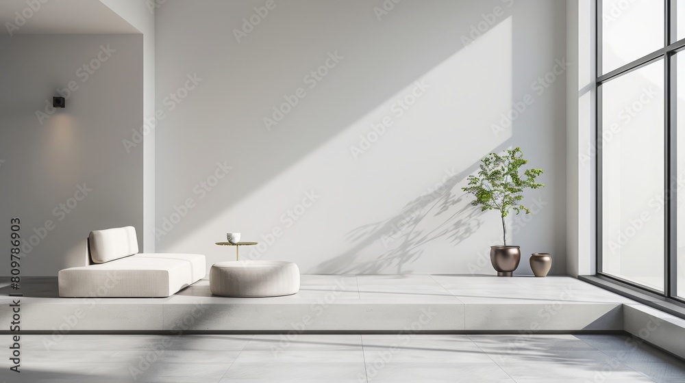 Minimalist interior design layout showcasing the beauty of simplicity and restraint Minimalist interior design layout showcasing the beauty of simplicity and restraint