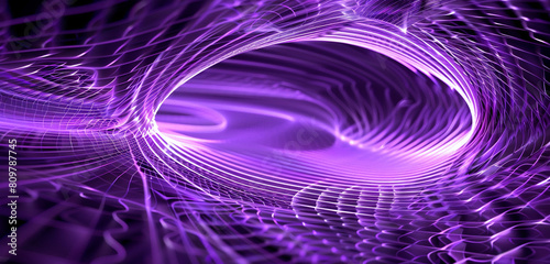 Hypnotic motion in violet fractal grid patterns  designed to captivate.