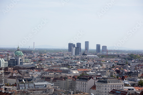 Blick   ber Wien vom Restaurant 360 Grad Ocean Sky Wien