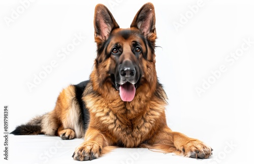 Shepherd dog isolated on white background