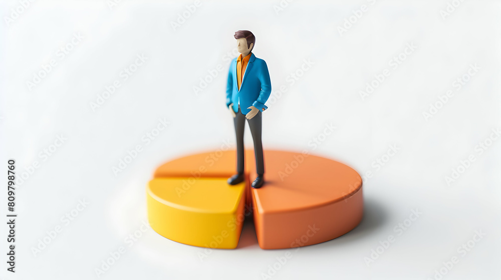 3D cute icon as Leadership Coach One on One Session concept as A ...