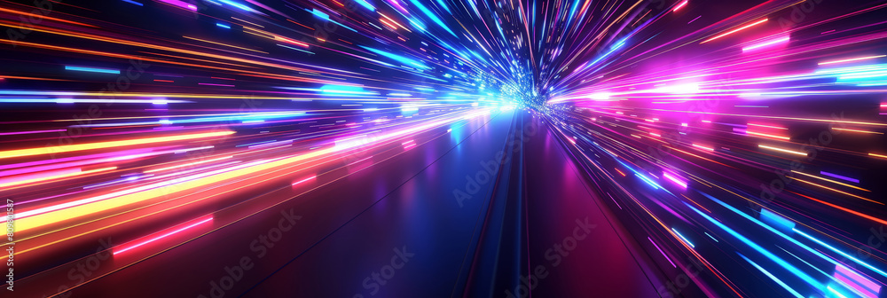 colorful light tunnel background. Neon futuristic flashes on black background. Colorful light exposure in a tunnel. abstract fast moving stripe lines Motion light lines backdrop colorful light tunnel background. Neon futuristic flashes on black background. Colorful light exposure in a tunnel. abstract fast moving stripe lines Motion light lines backdrop