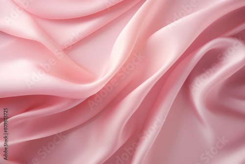 Smooth Soft pink fabric. Cloth material fashion. Generate Ai