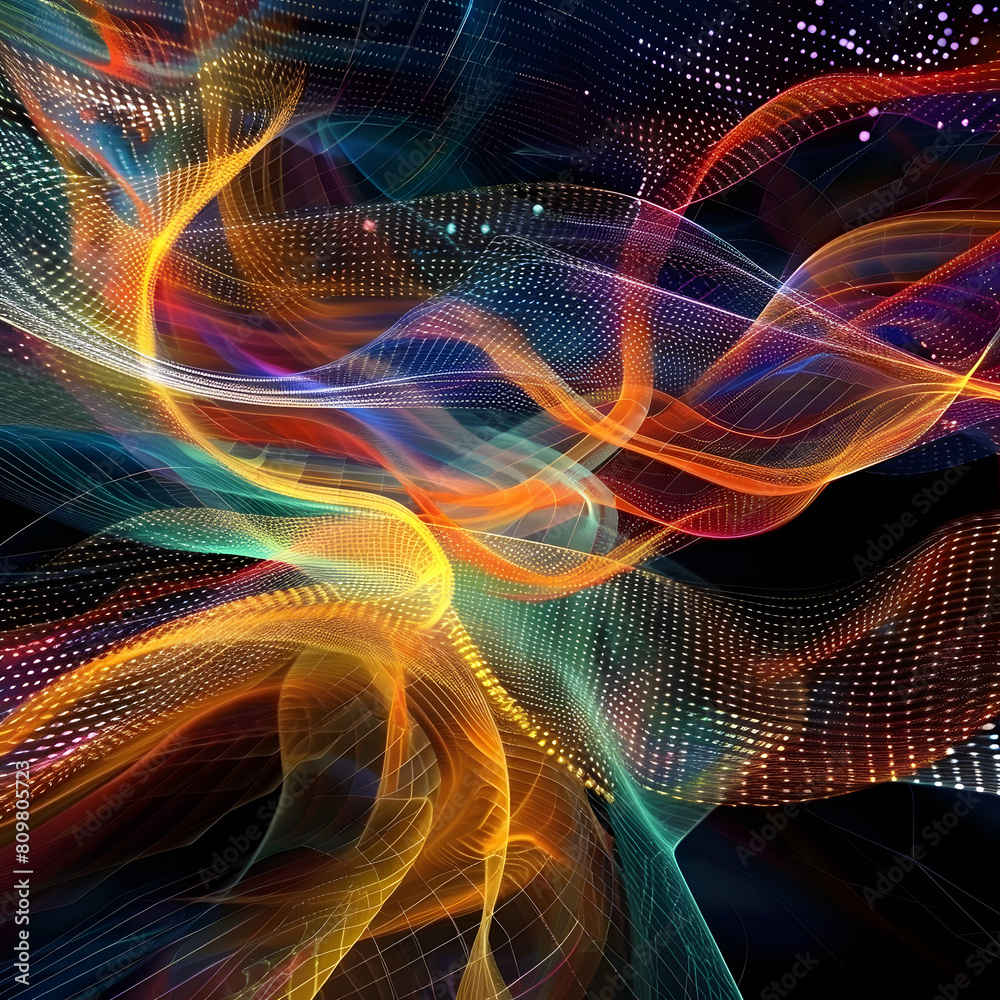 digital abstract background AI generative digital abstract background AI generative