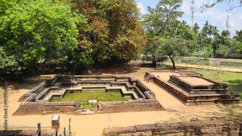 View of Kumara Pokuna, Polonnaruwa Ancient City, Polonnaruwa, Sri Lanka.