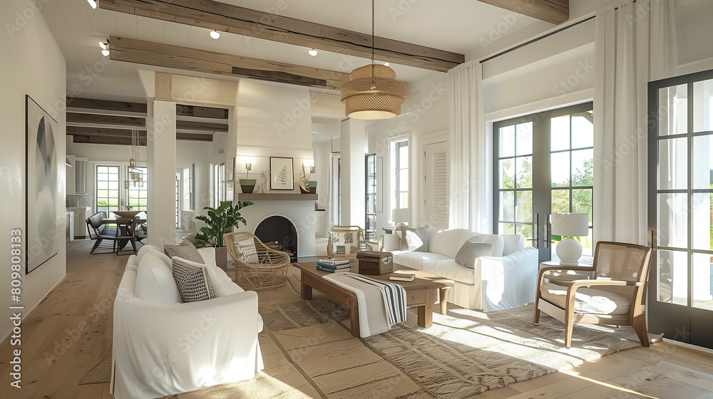 luxury hotel room. Chic Farmhouse Living Space: Bright White Interior with Modern Touches - Ideal for Home Decor Enthusiasts luxury hotel room. Chic Farmhouse Living Space: Bright White Interior with Modern Touches - Ideal for Home Decor Enthusiasts