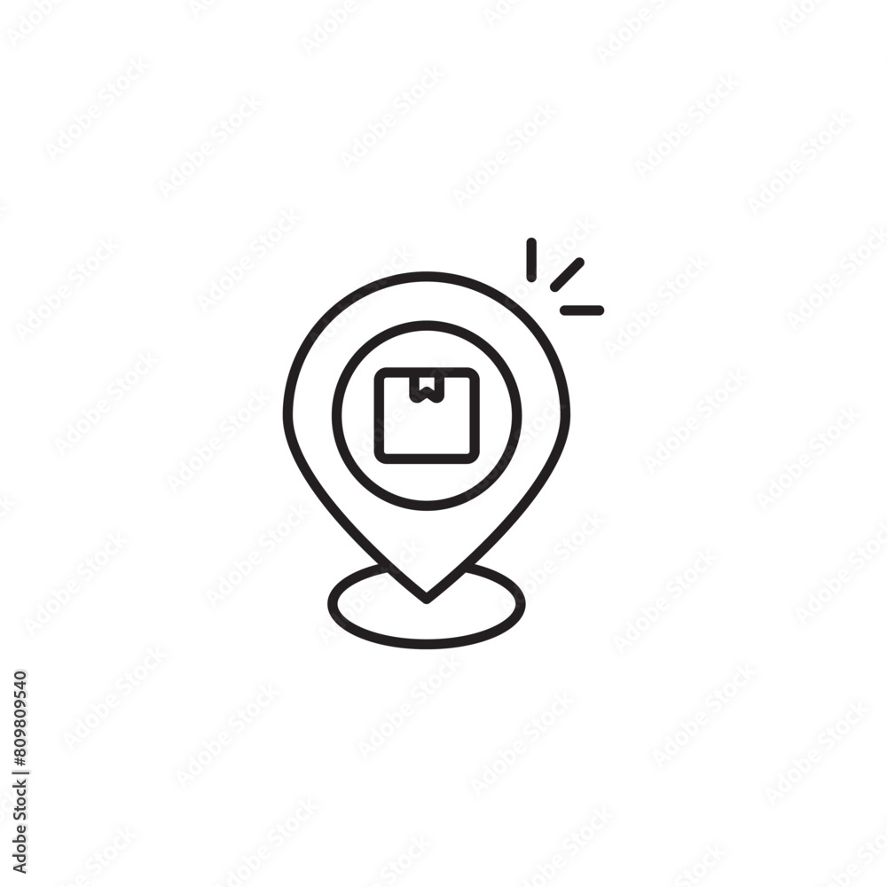 Location icon design with white background stock illustration Location icon design with white background stock illustration