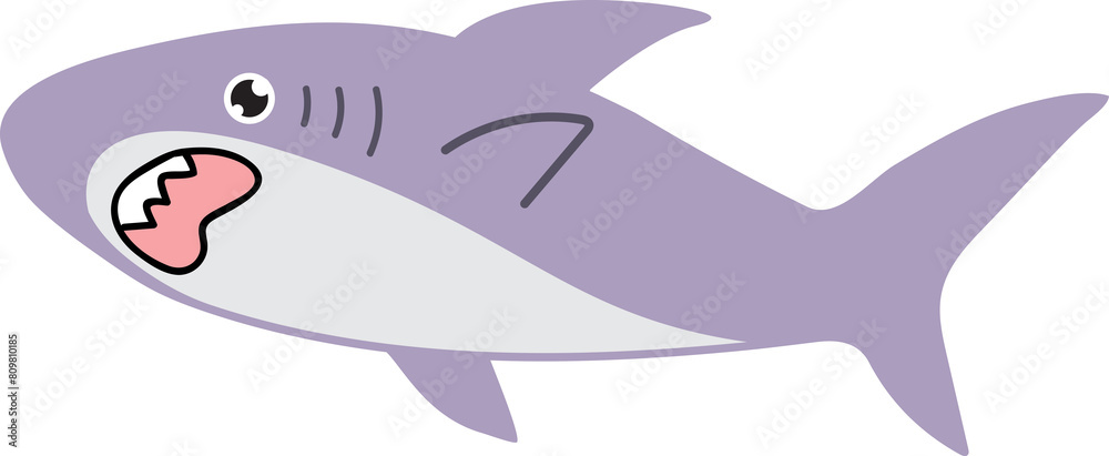 cute shark cartoon art, sea animal cute shark cartoon art, sea animal