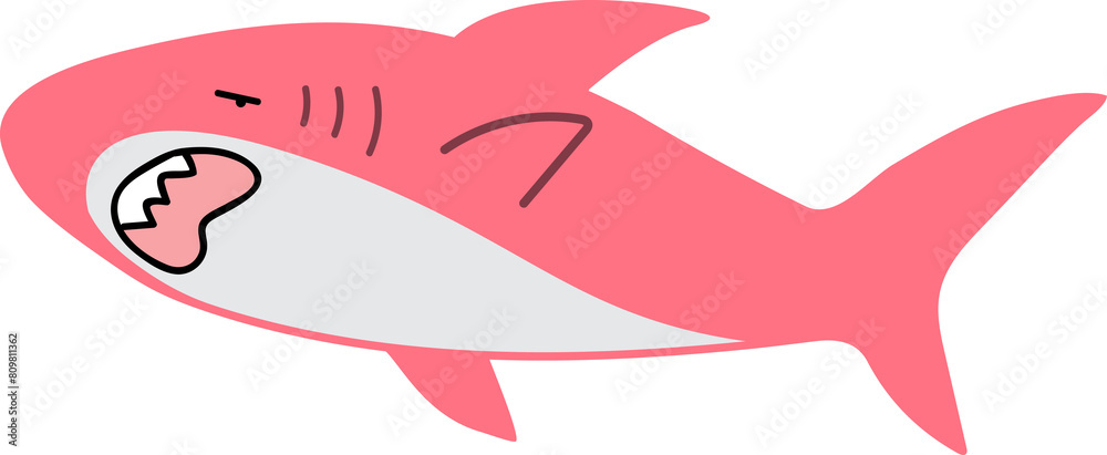 cute shark cartoon art, sea animal cute shark cartoon art, sea animal