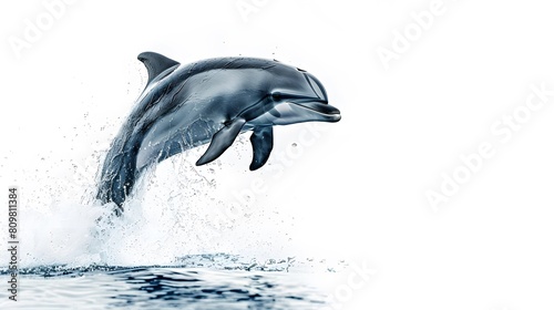 Dolphin jumping out of water