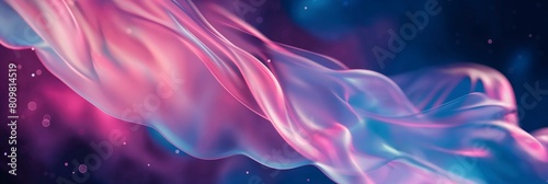 Abstract liquid banner background purple and blue wave neon effect