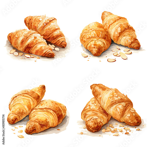 vector design of delicious croissant bread