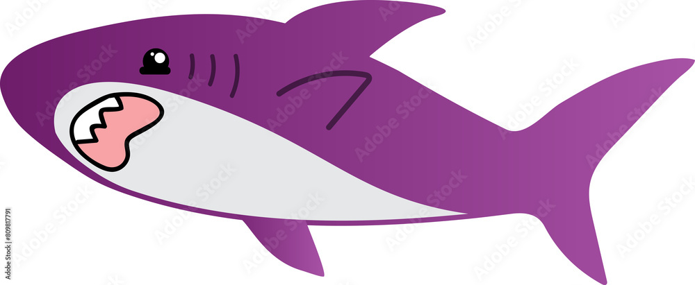 cute shark cartoon art, sea animal cute shark cartoon art, sea animal