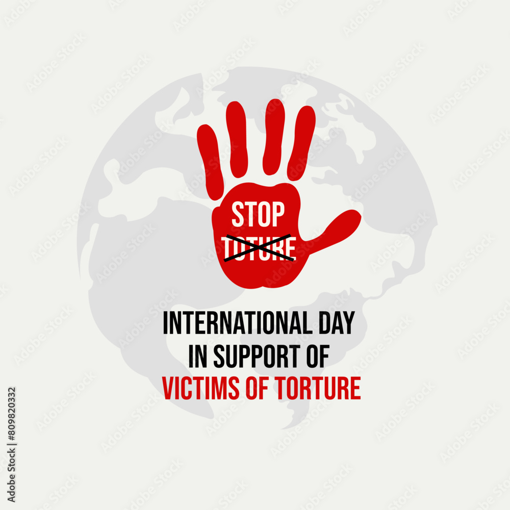 vector graphic of International Day in Support of Victims of Torture ...