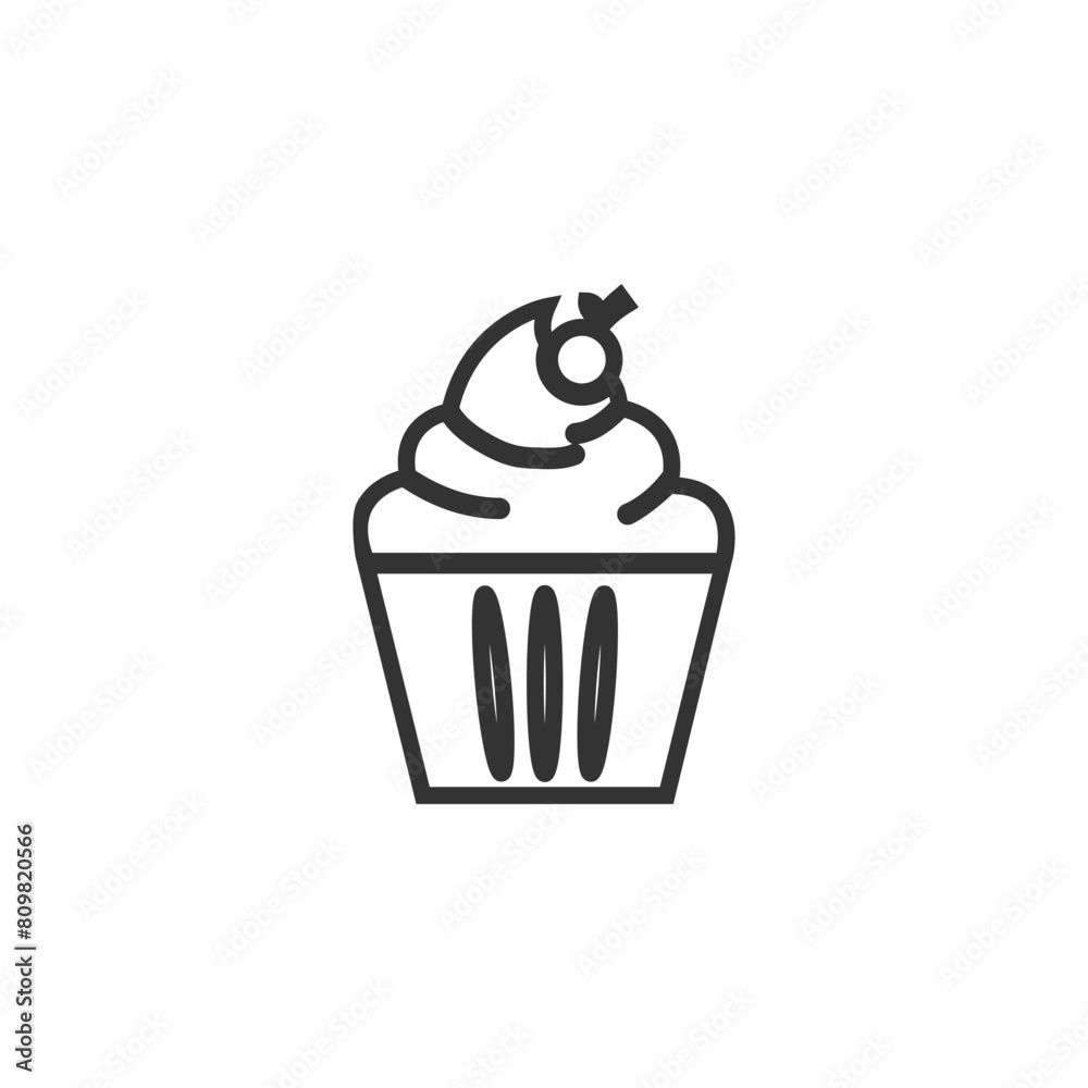 Cake sign icon vector illustration design template Cake sign icon vector illustration design template