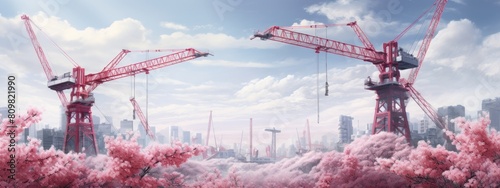 Crane Symbolizing Progress in Construction photo