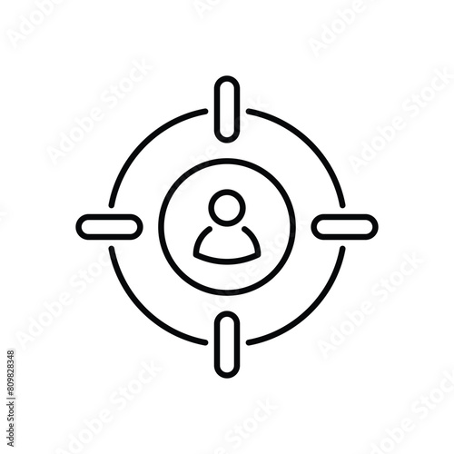 target audience vector icon