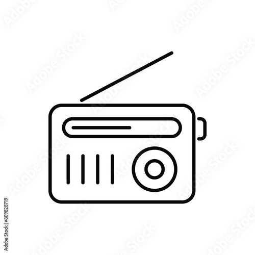 radio advertising vector icon