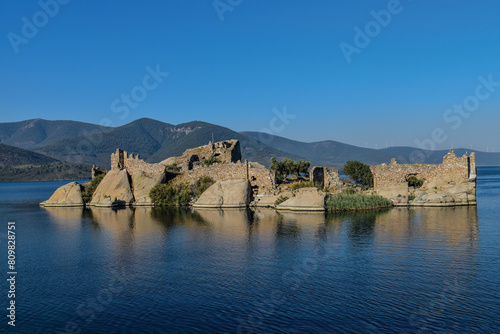 Lake Bafa hosts the ancient city of Herakleia, blending natural beauty with ancient ruins, defying time photo