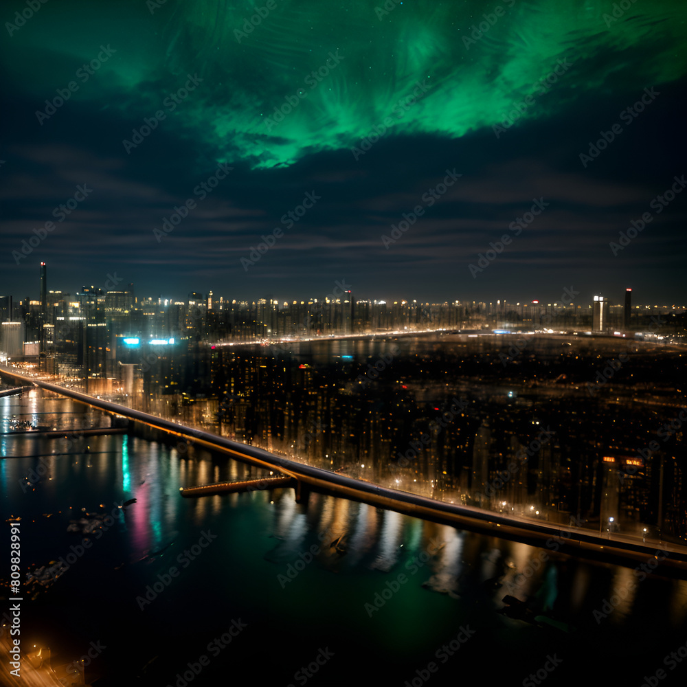 Fototapeta premium view of the city