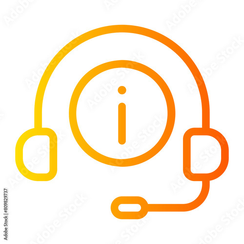 customer service gradient icon