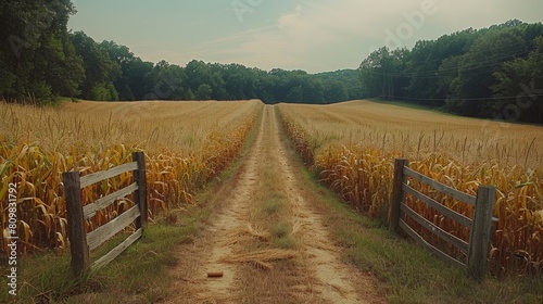 A Golden Path Through the Wheat Field. Generative AI