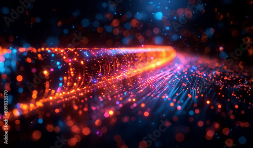 Wallpaper Mural Business powerpoint presentation layout showing fiber optic cable, safe internet, television, Torontodigital.ca