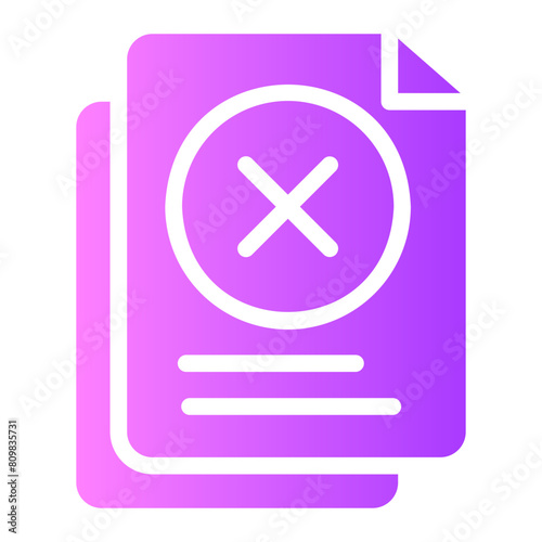 rejected gradient icon