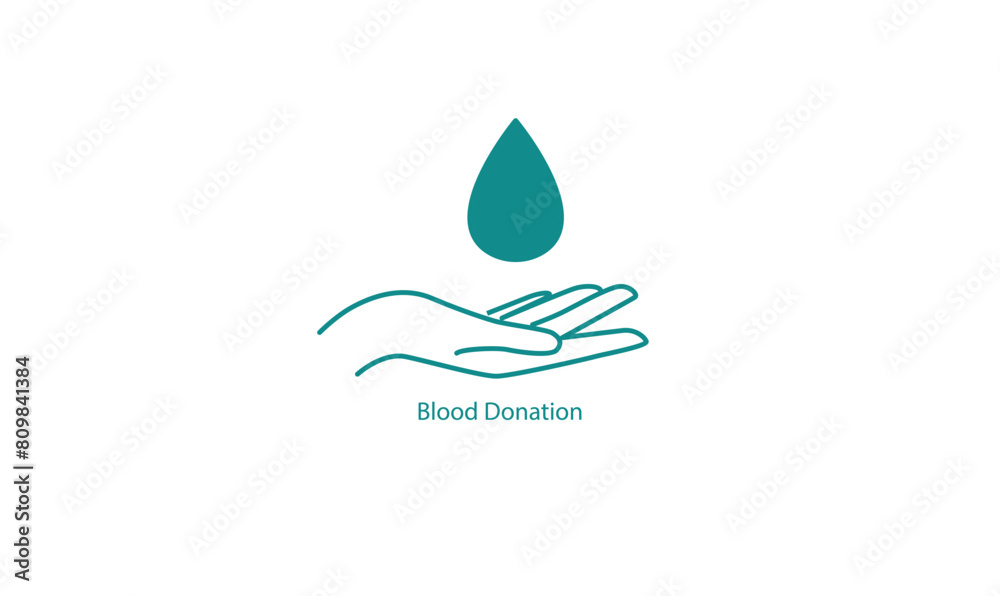 Life-Saving Blood Donation Process Vector Icon