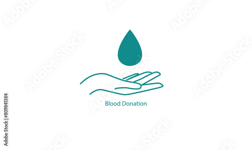 Life-Saving Blood Donation Process Vector Icon