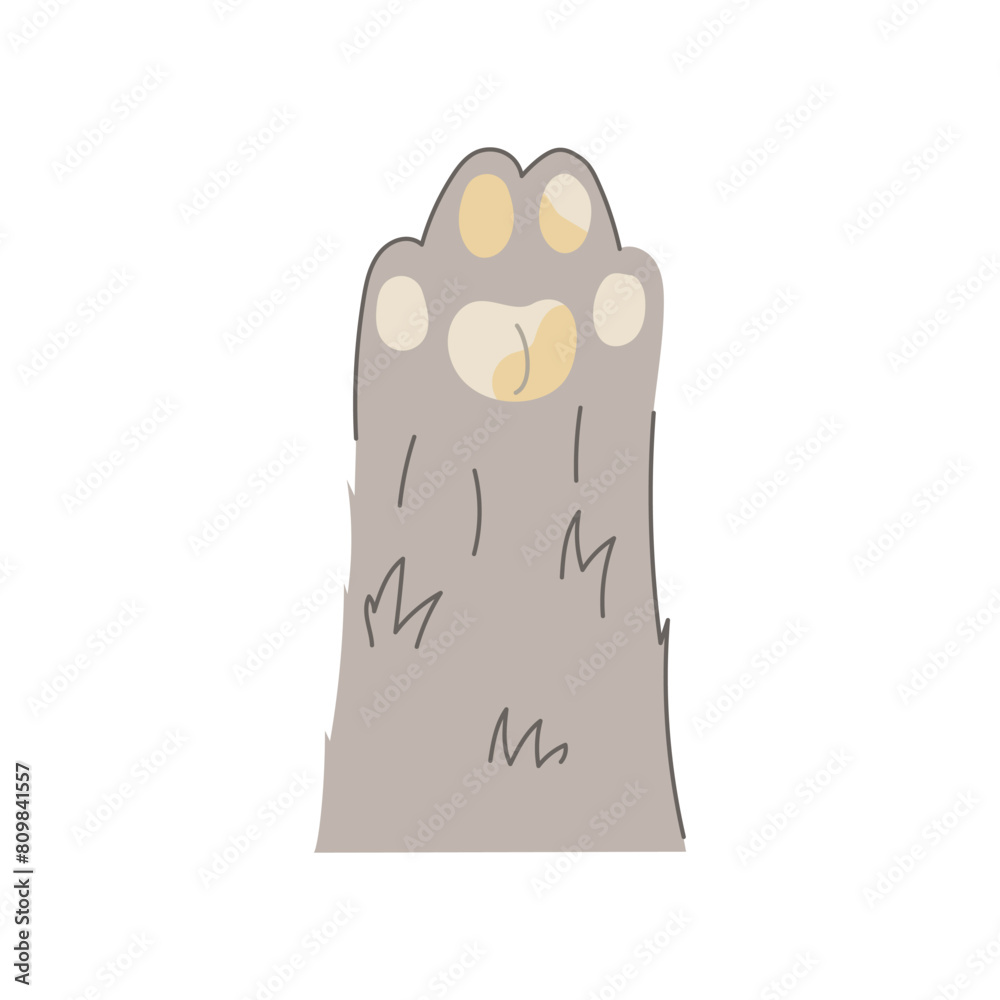 animal cat paw cartoon. dog print, silhouette black, footprint puppy animal cat paw sign. isolated symbol vector illustration animal cat paw cartoon. dog print, silhouette black, footprint puppy animal cat paw sign. isolated symbol vector illustration