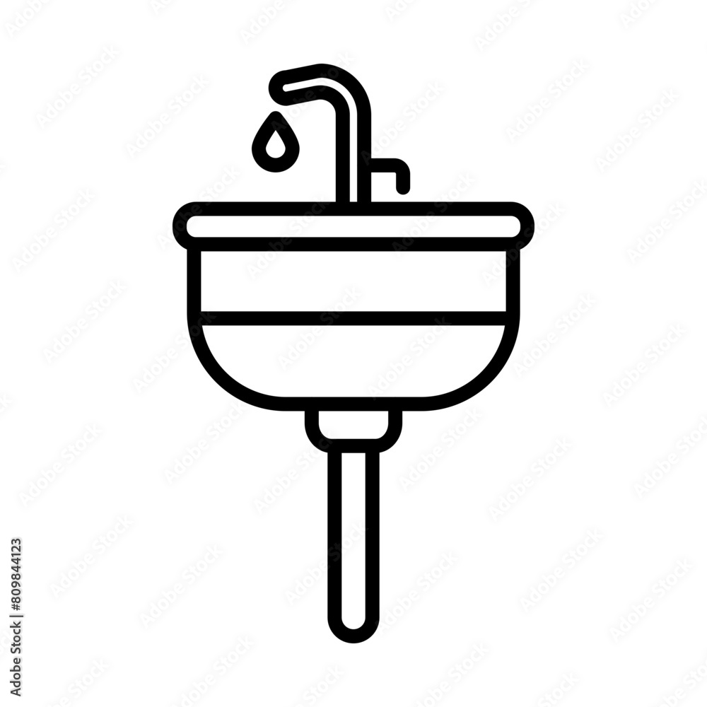 Sink line icon Sink line icon