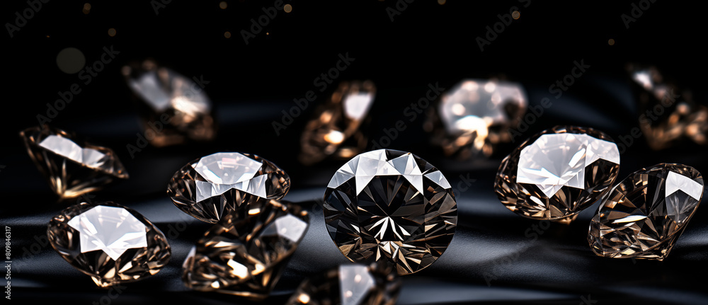 Diamonds on an attractive graphic composition Diamonds on an attractive graphic composition