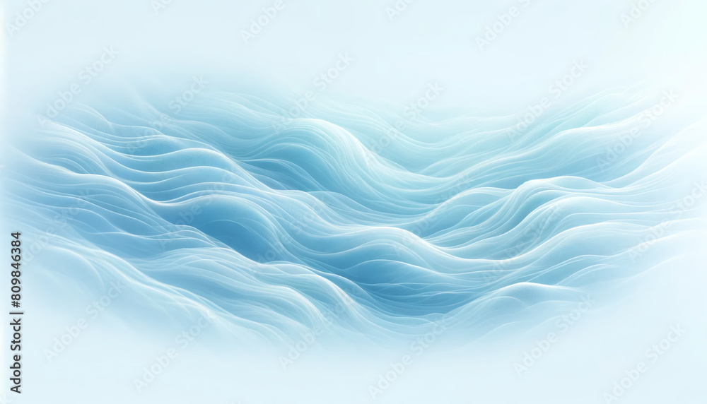 Ethereal Light Blue Gradient of Air Currents
