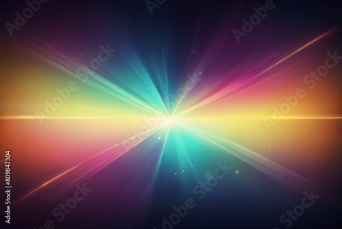 Colourful glare on a dark background.