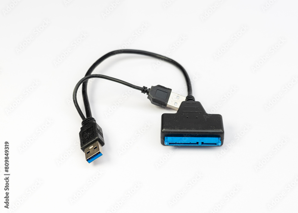 SATA USB clabe adaptor for hard drive data transfer SATA USB clabe adaptor for hard drive data transfer